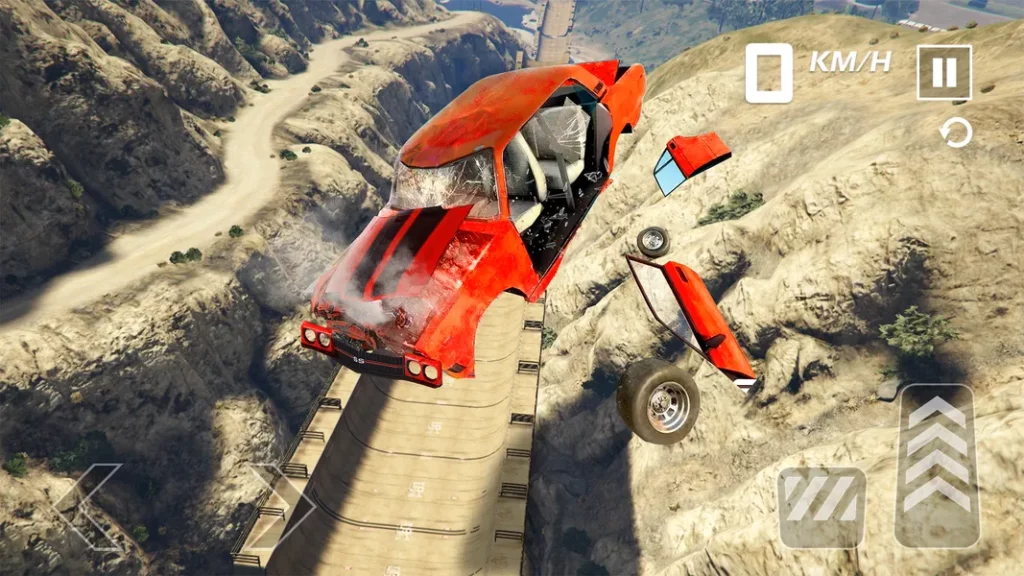 Богатый гараж в игре Car Crash Compilation Game