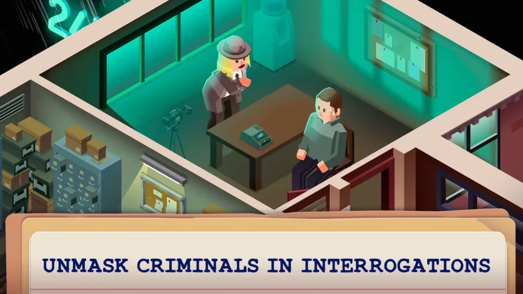 Классная игровая механика в игре Idle Crime Detective Tycoon