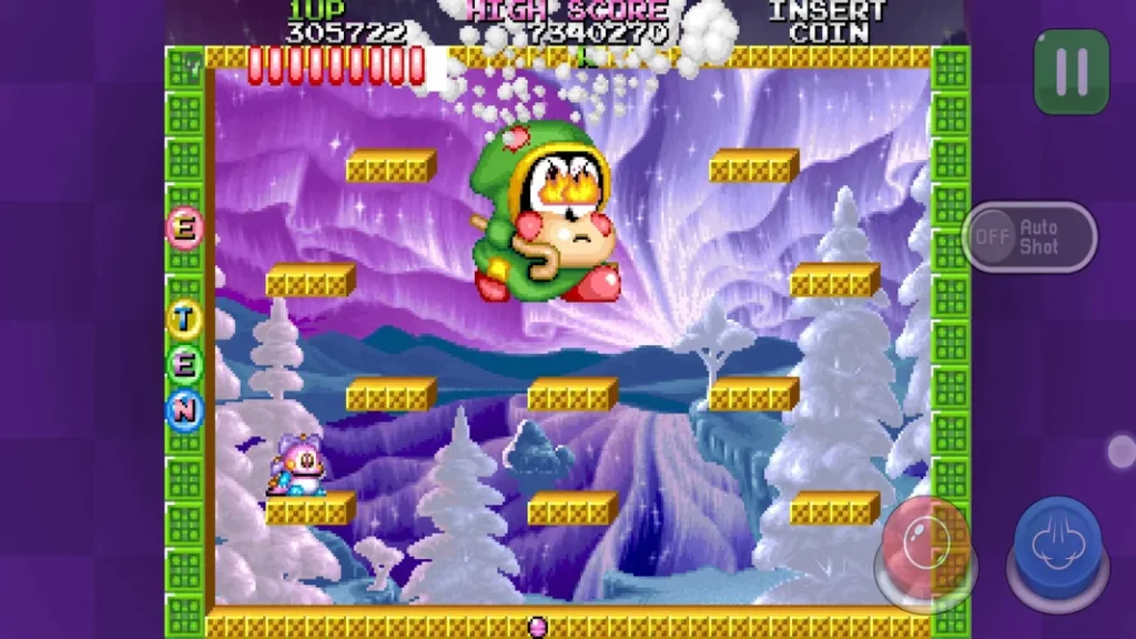 Bubble Bobble 2 - низкокачественный стиль пиксельного дизайна