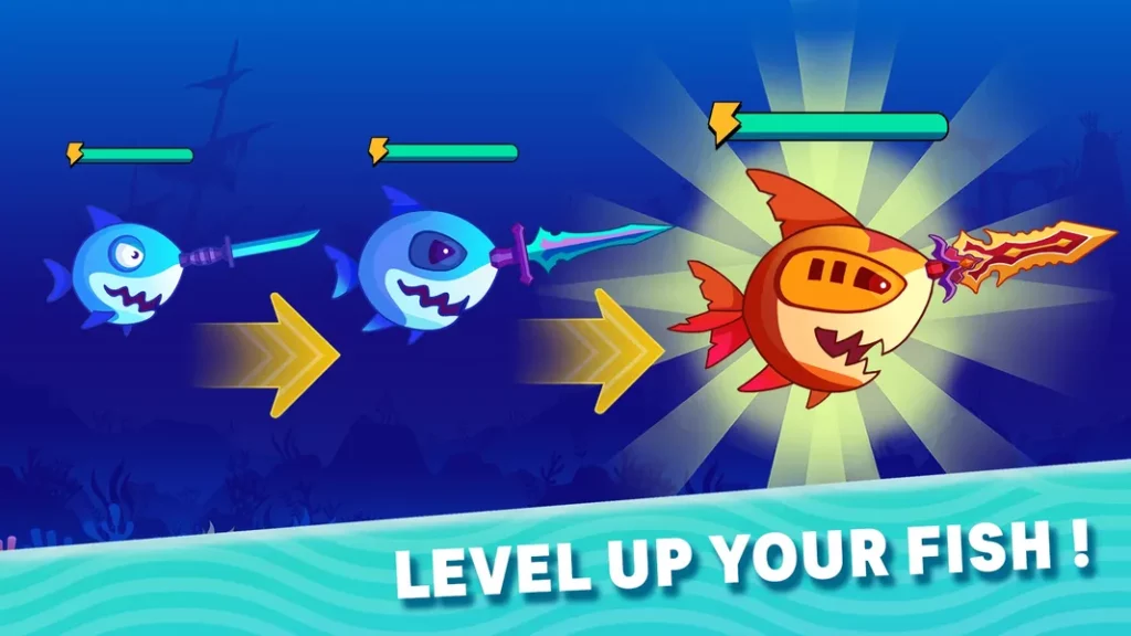 Яркая графика в игре Fish.IO