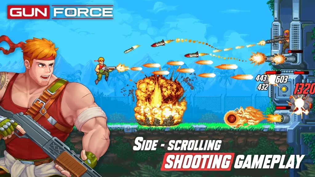 Gun Force - различные режимы игры