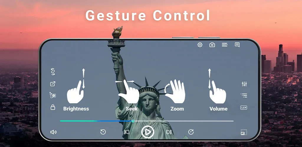HD Video Player All Formats - простой интерфейс, легко использовать