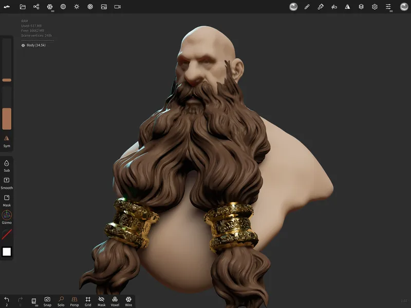 Мощная постобработка в приложении Nomad Sculpt