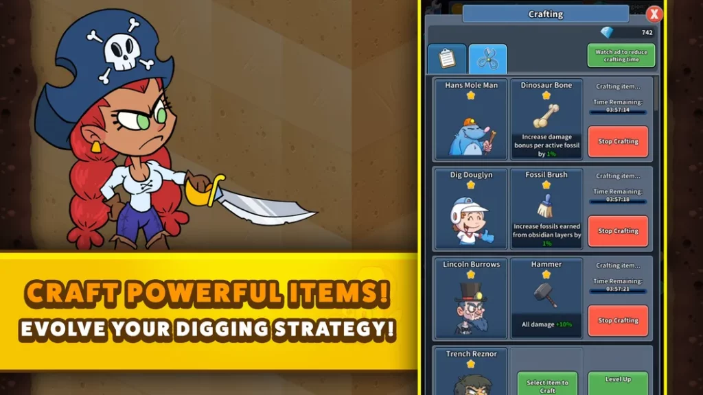 Забавные картинки в игре Tap Tap Dig 2