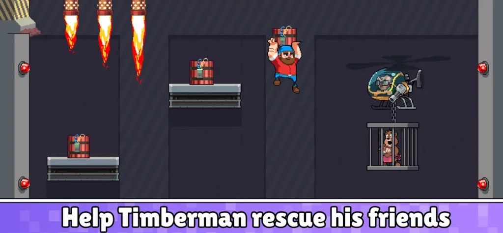 Timberman The Big Adventure - классическая пиксельная графика