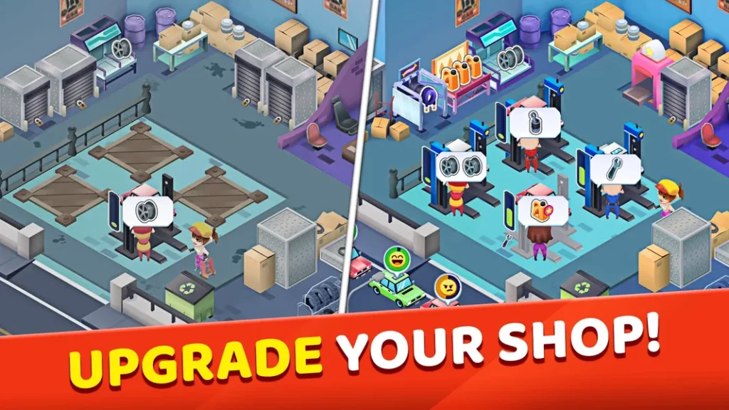 Tiny Auto Shop 2 — игра-симулятор управления автомастерской