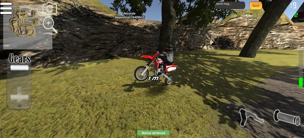 Простое и понятное управление в игре Wheelie King 5