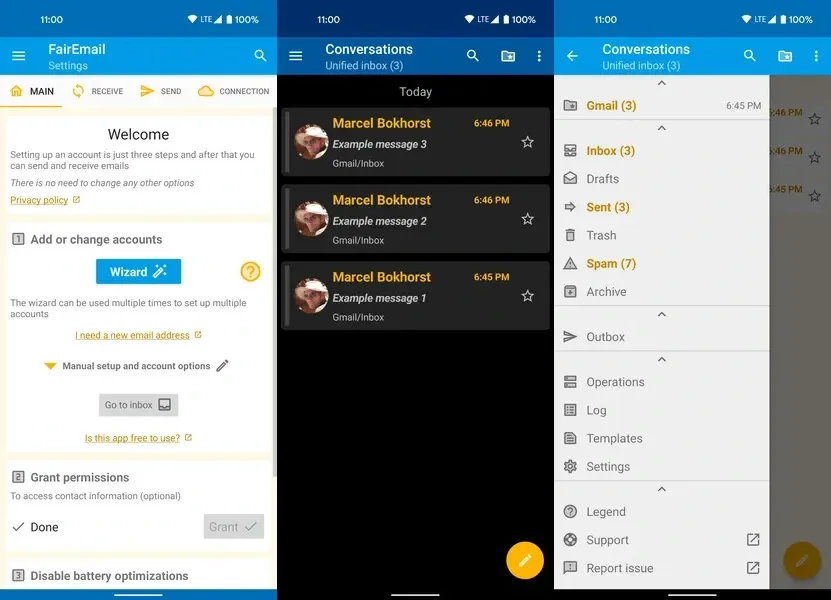 Подробнее о приложении FairEmail