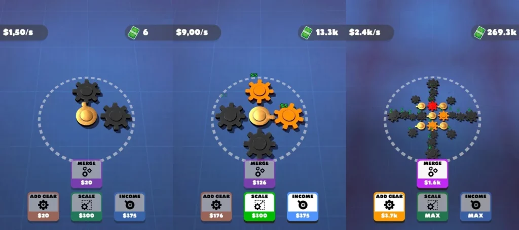 Gear Clicker — привлекательная игра-кликер с простым, но увлекательным геймплеем