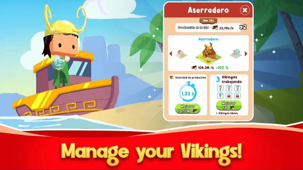 Idle Vikings Tycoon - помогите своим людям выжить