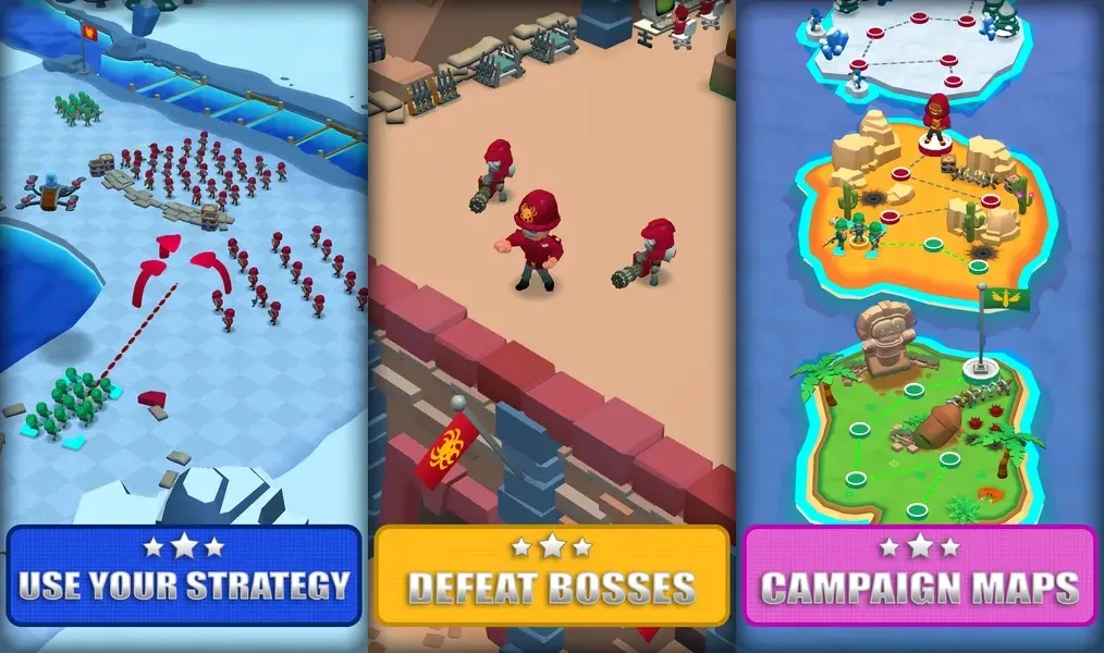 Правильная стратегия боя очень важна в игре Marine Force: Heroes of War
