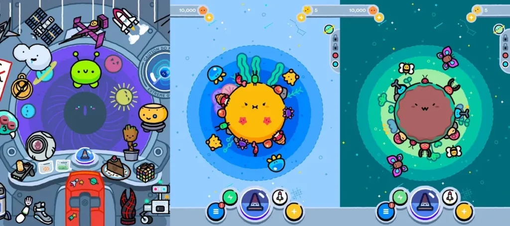 Idle Pocket Planet / Милые планеты - расслабляющее графика и звук
