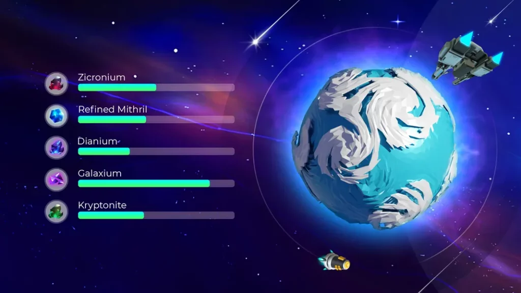 Исследуйте разные планеты в игре Planet Inc: Idle Miner Tycoon