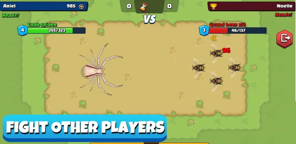 Противостоять другим игрокам в игре Pocket Bees: Colony Simulator