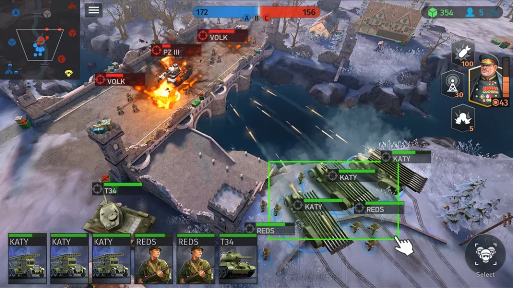 Проработанная и красочная 3D-графика в игре World War Armies