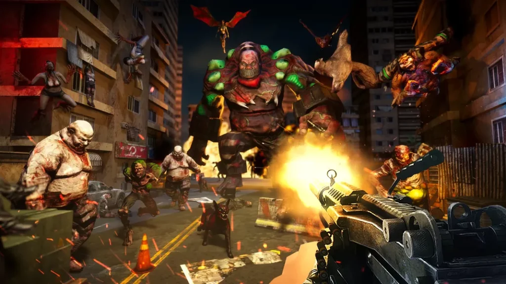 Выживать в игре ZOMBIE FIRE 3D