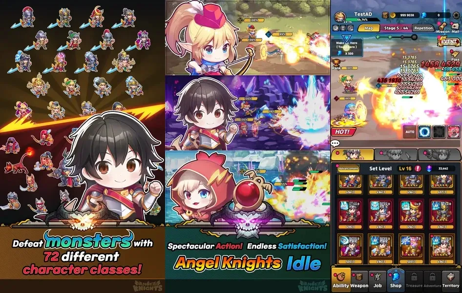 AFK Angel Knights — экшн-ролевая игра с автостилем