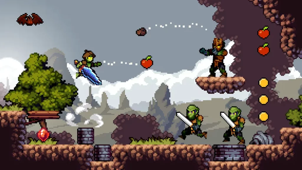Apple Knight: Dungeons - уровни, полные опасностей