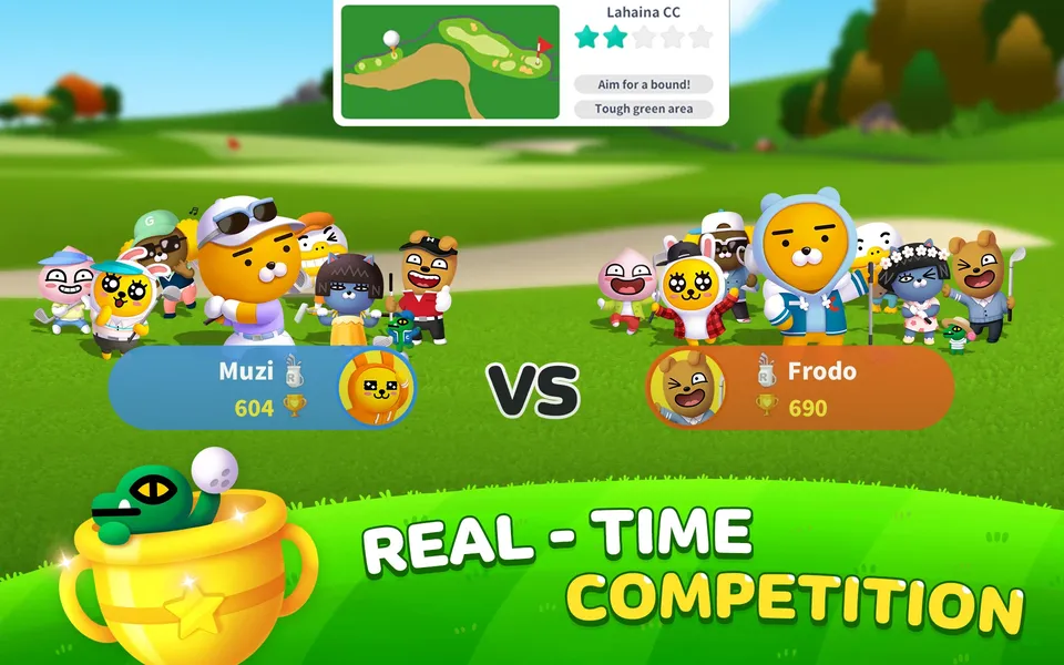 Красочная графика в игре Birdie Shot