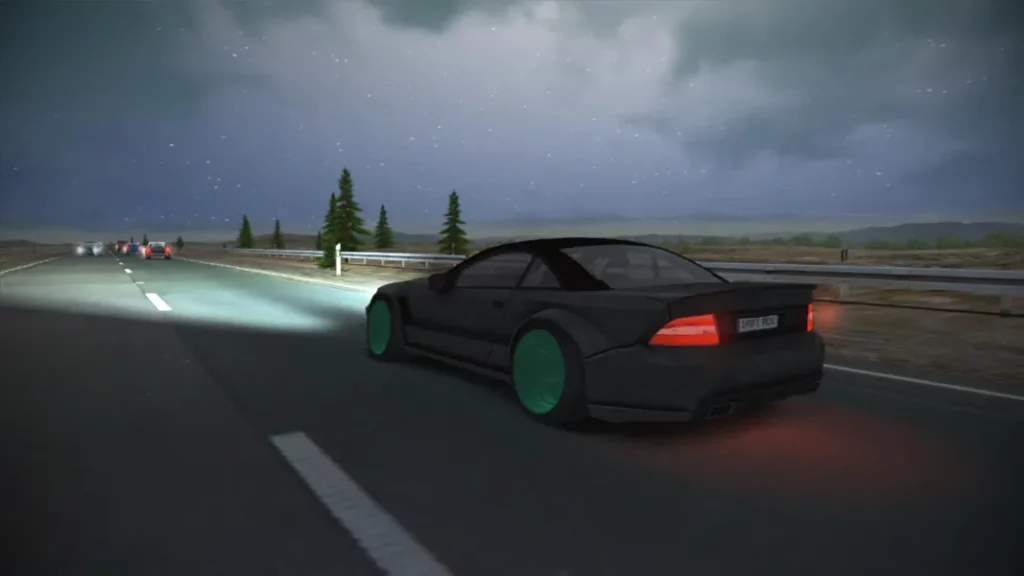 Яркая погодная система в игре Drift Ride