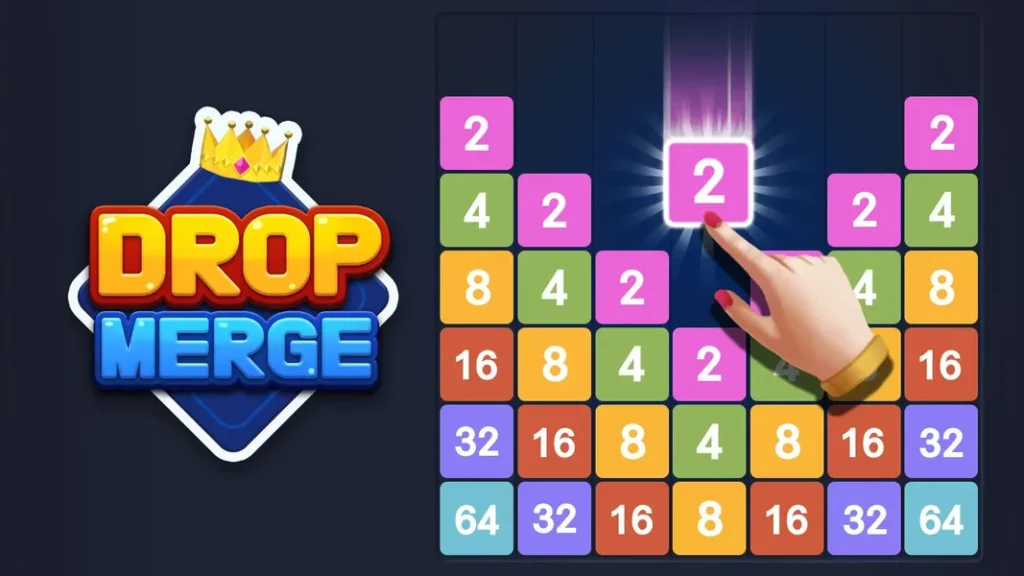 Drop Merge — простая интеллектуальная игра с новым способом геймплея