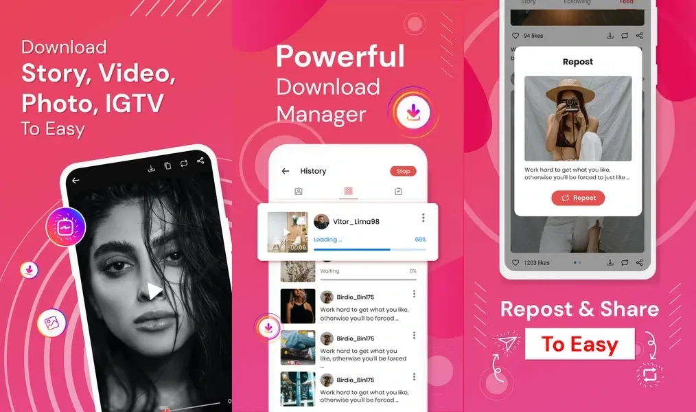Story Saver - аккуратный и продуманный интерфейс