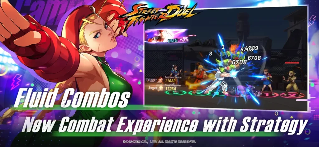 Графика приносит классический опыт в игре Street Fighter: Duel