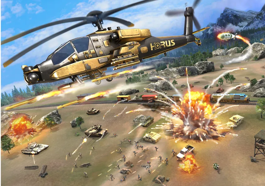 Высокодетализированная графика в игре World War: Fight For Freedom