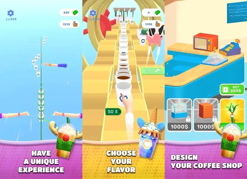 Прокачивайтесь в игре Coffee Stack