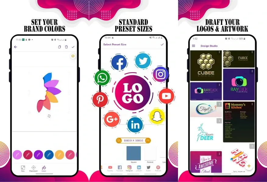 Graphic Design & Logo Maker — бесплатное приложение для графического дизайна