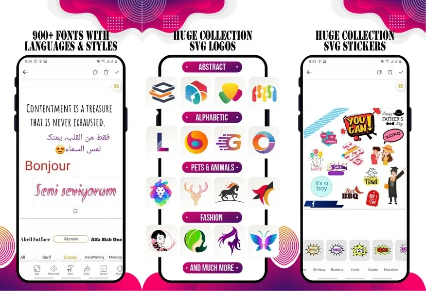 Отличный интерфейс в приложении Graphic Design & Logo Maker
