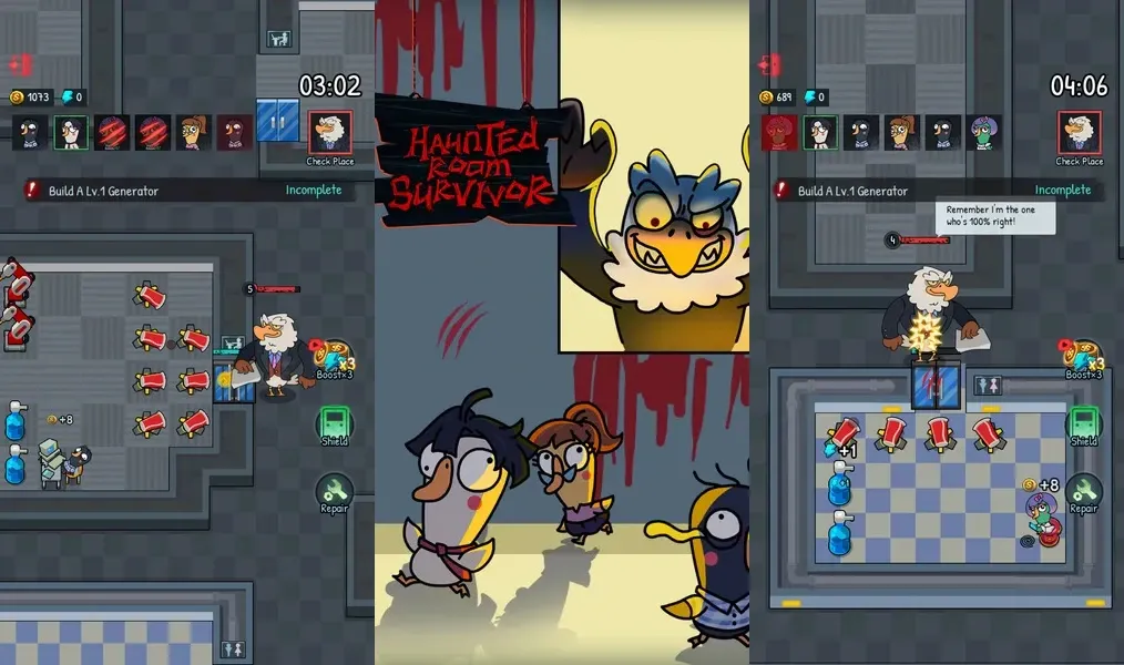 Завершите все испытания в игре Haunted Room Survivor