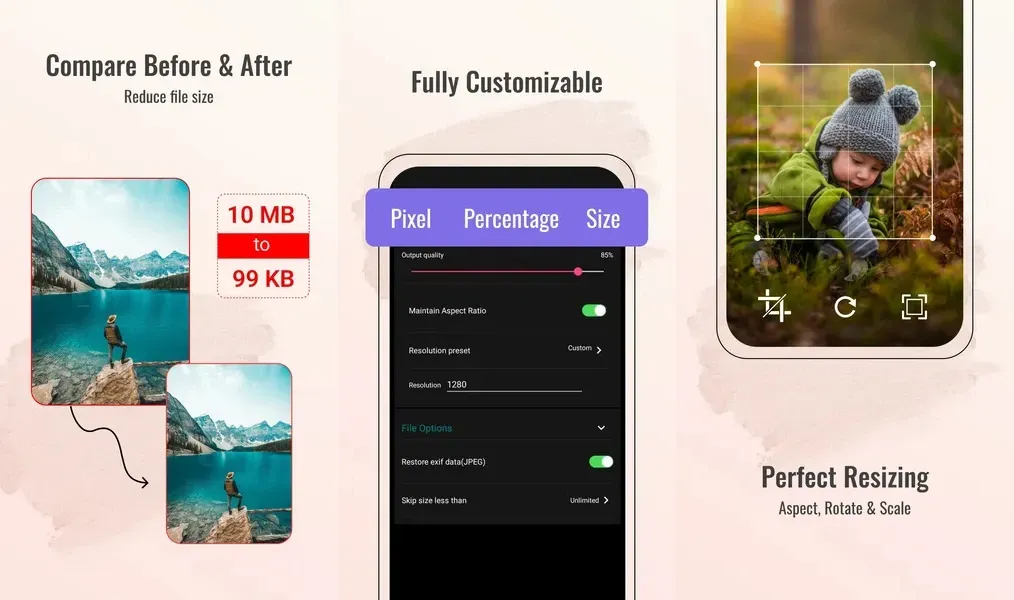 Image Compressor — приложение, поддерживающее удобное уменьшение размера изображения