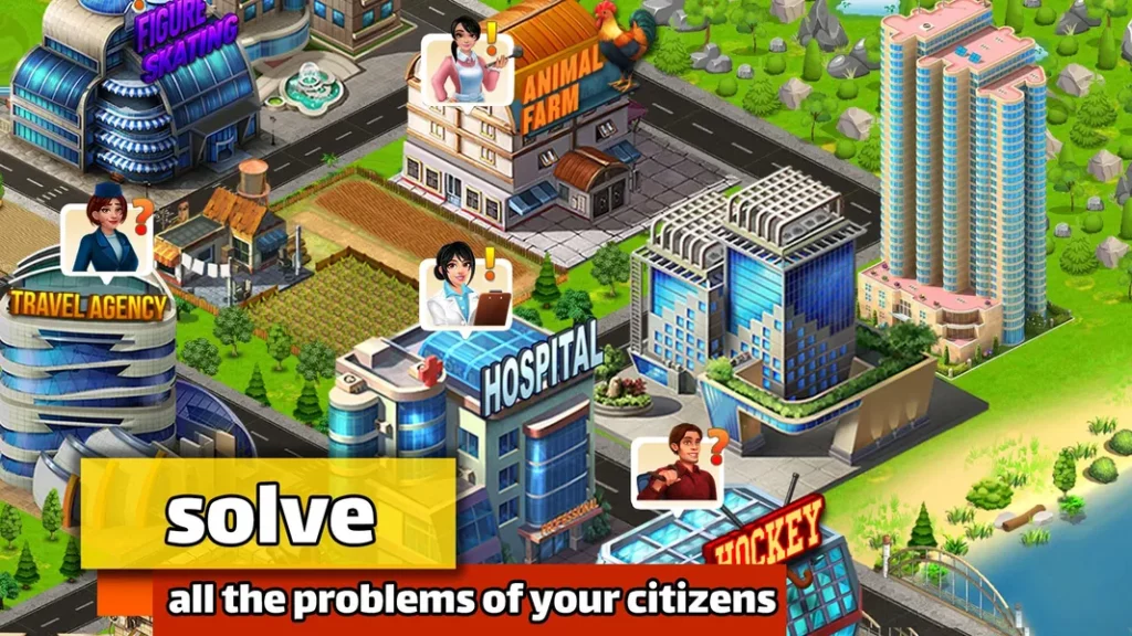 Впечатляющая 3D-графика в игре NewCity