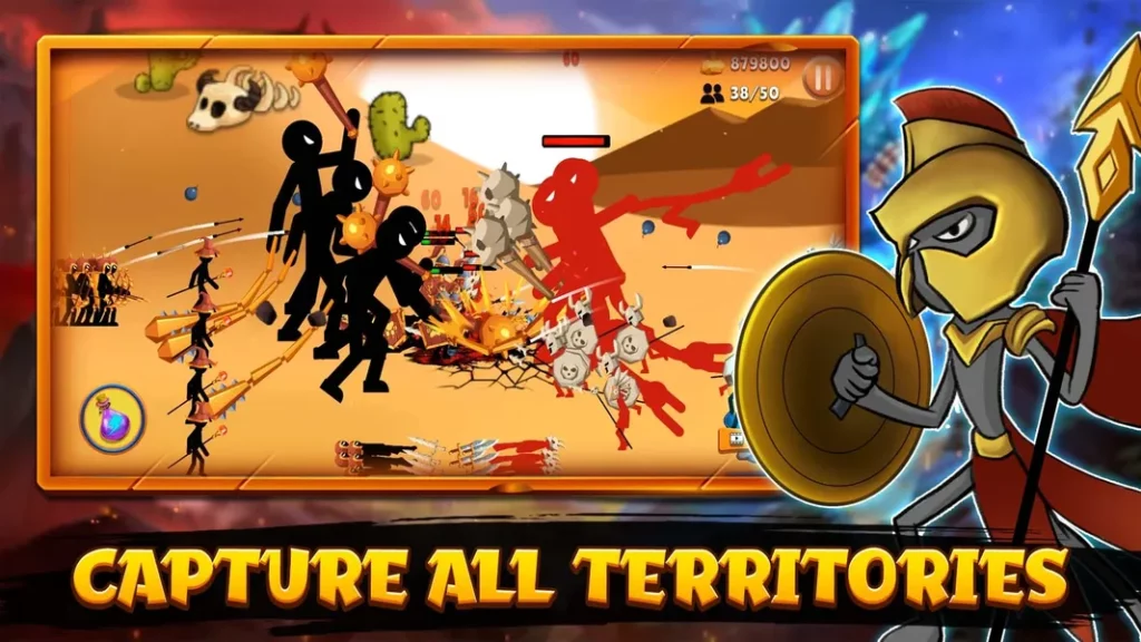 Своевременно делайте обновления в игре Stickman War : Clash of Stick
