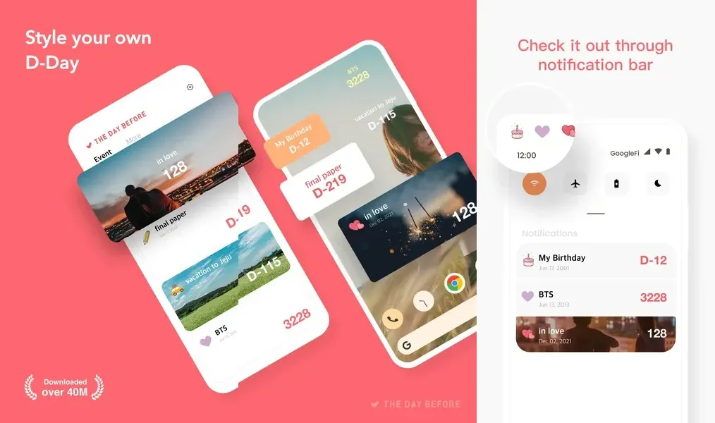 TheDayBefore – приложение для подсчета дней, подходящее для любой ситуации