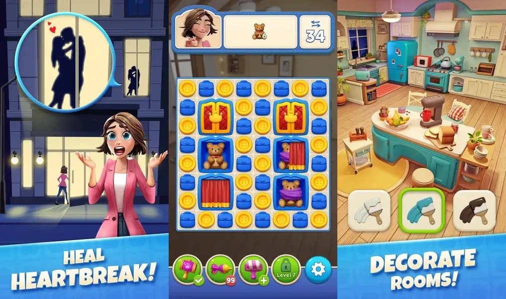 Постройте уютный и комфортный дом в игре Zoey's Journey: Match & Design