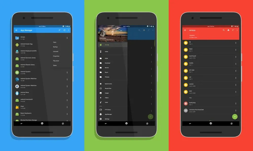 Как можно управлять файлами в Amaze File Manager?