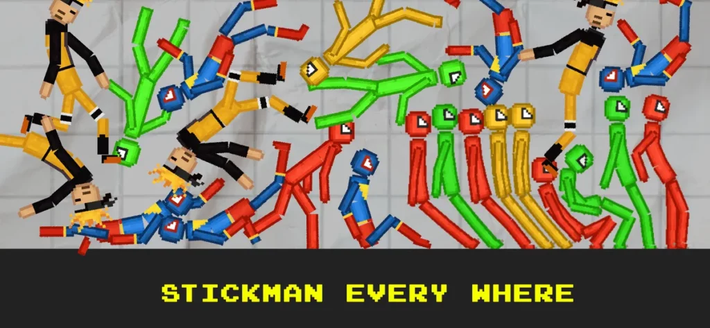 Stickman Playground — захватывающая игра-песочница, основанная на физике тряпичной куклы