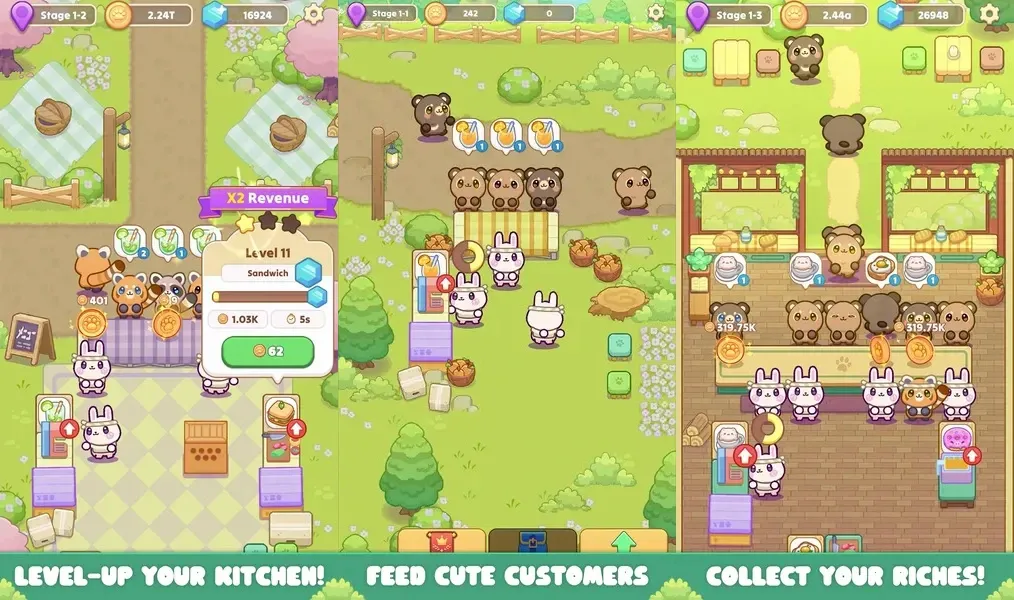 Cozy Cafe: Animal Restaurant - графика и звук создают ощущение притяжения