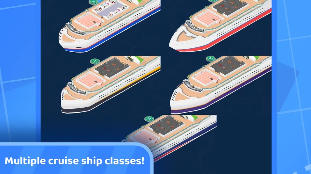 Яркая графика в игре Idle Cruise Ship Simulator