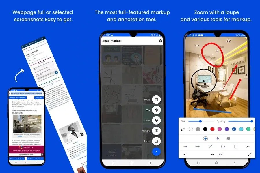 Snap Markup - дружественный интерфейс, удобный в использовании