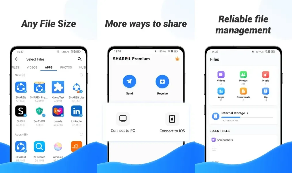 SHAREit Premium — приложение для передачи данных между устройствами