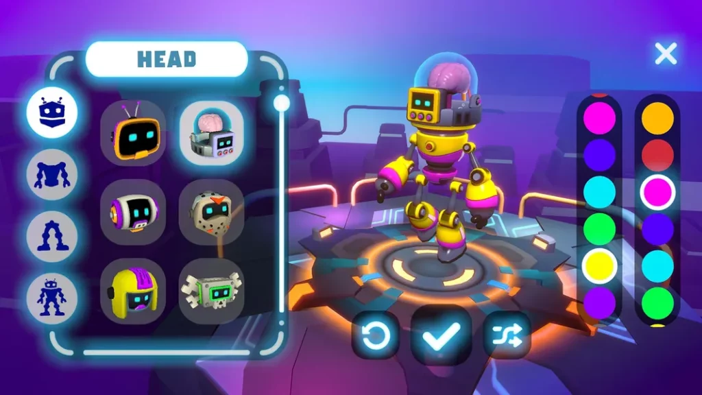 Захватывающий геймплей в игре Tiny Robots: Portal Escape