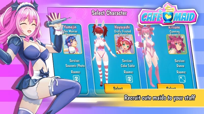 Cafe Maid - игра NSFW, которая позволяет вам вести бизнес в кофейне