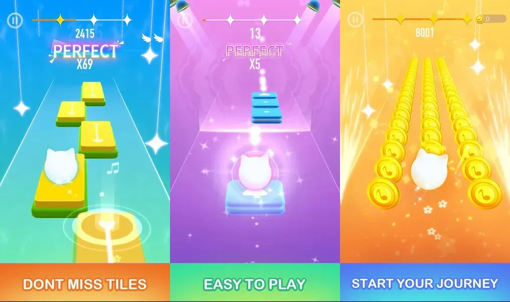Dancing Cats - Music Tiles - испытайте восхитительную смесь мяу и поп-музыки