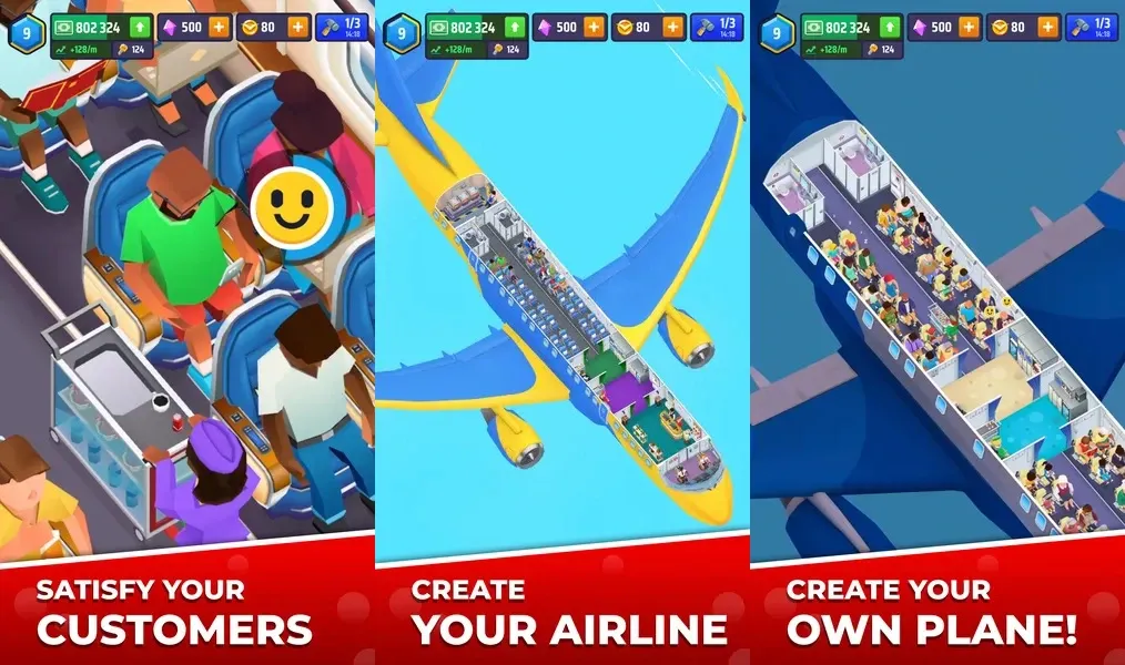 Idle Airplane Inc. Tycoon - построй свою империю