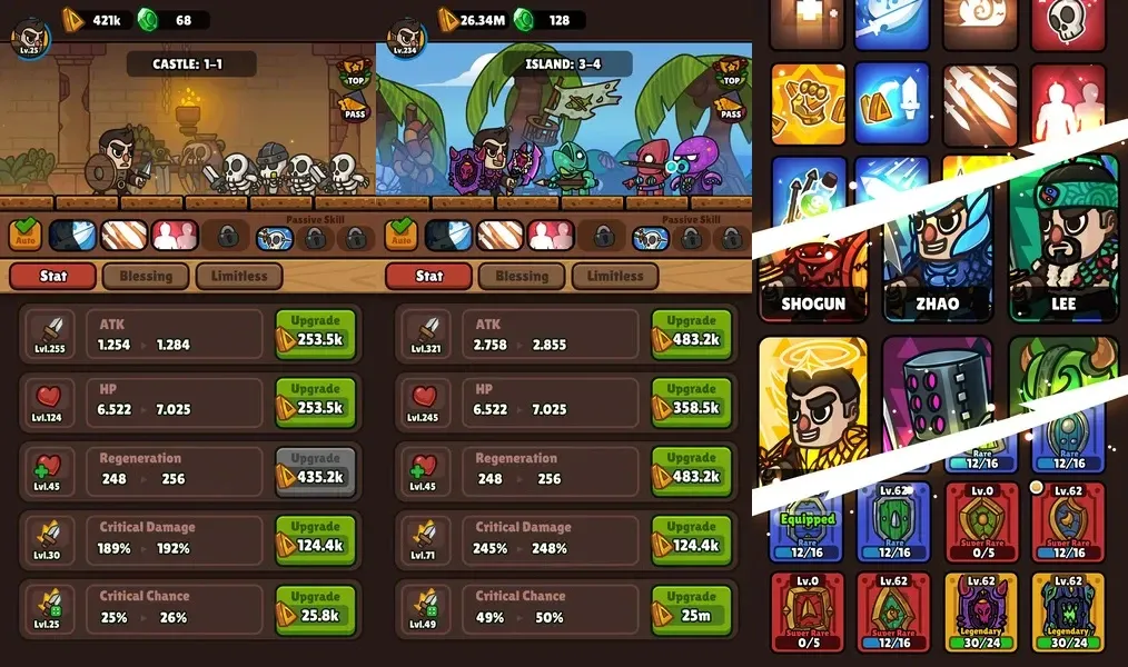 Idle RPG Adventure Hero – бесконечный файтинг в темных подземелья