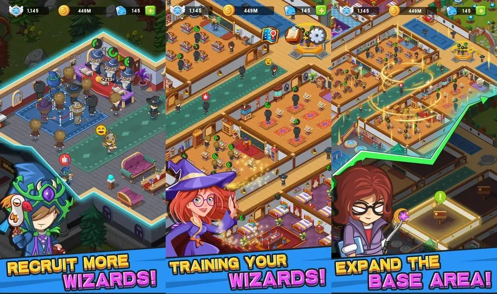 Idle Wizard College - игра-симулятор управления волшебной школой