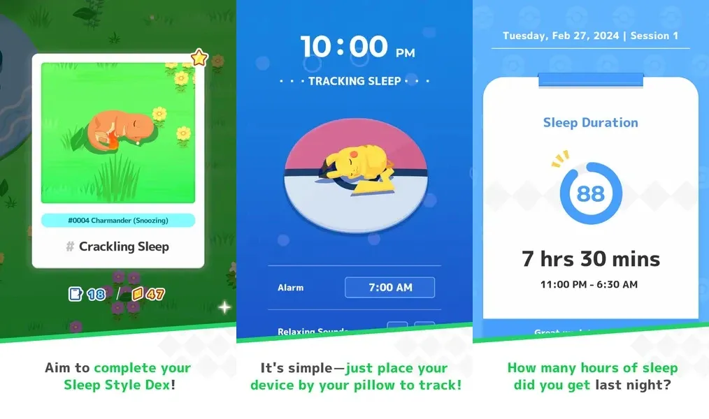 Pokémon Sleep — игра для отслеживания сна и сбора покемонов